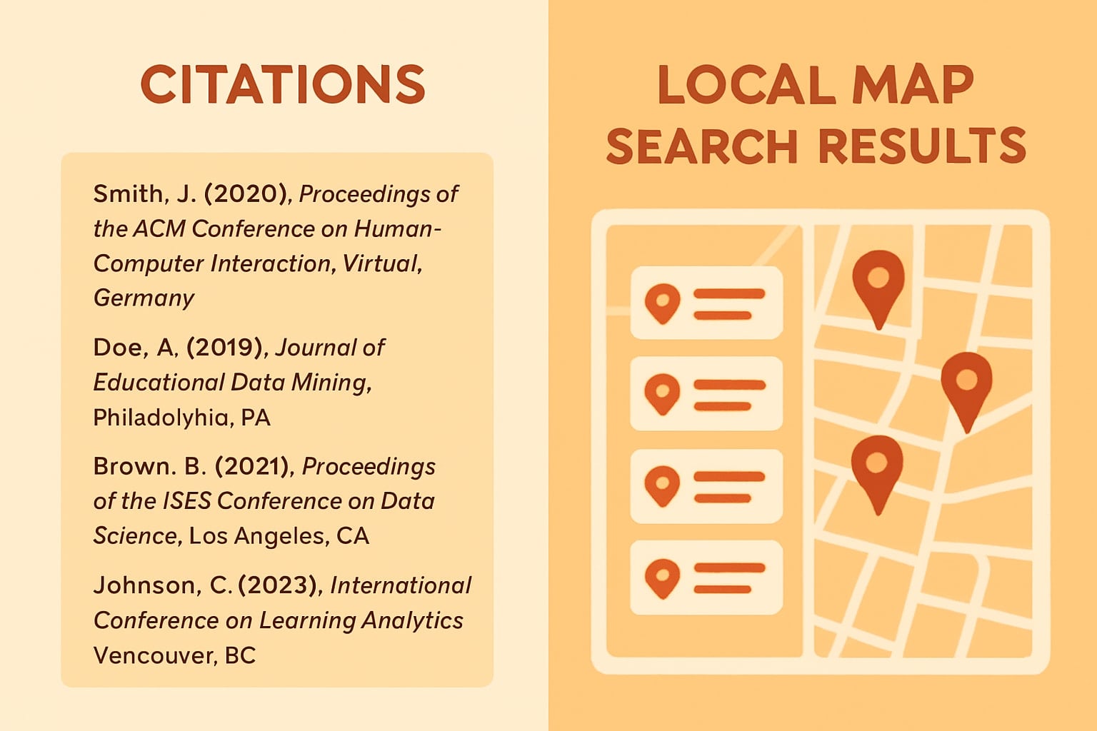 Advanced Local SEO for Wedding Venues: 7 Tactics That Move Your Map Pack Position (2026 Guide) 1 Split visual comparing clean organized citation listings against inconsistent business directory data for a wedding venue