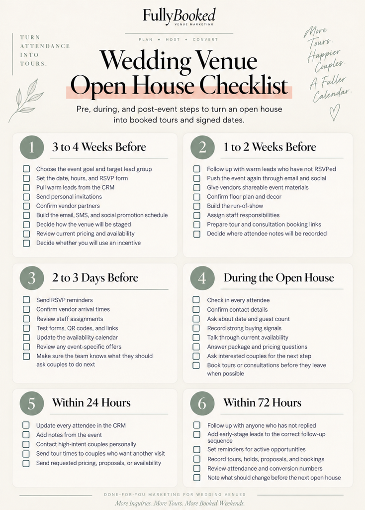 Wedding Venue Open House: The Owner's Tour-Booking Playbook 4
